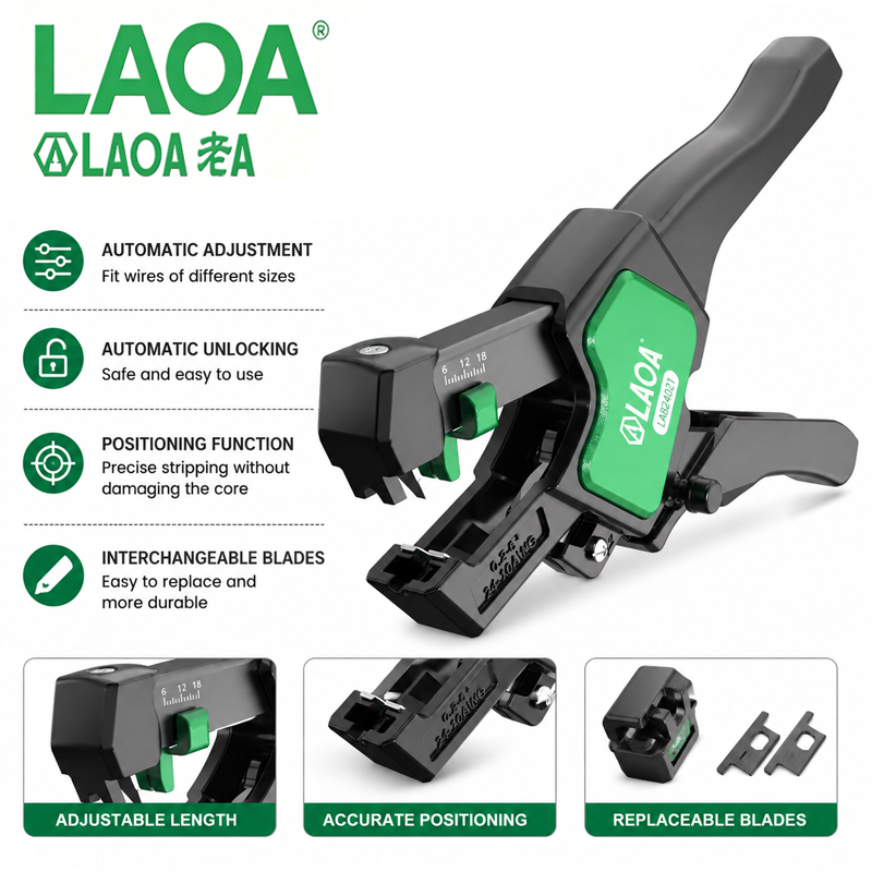 Automatic Wire Stripper Cutter - LAOA LA824021 Dénudeur de câbles automatique