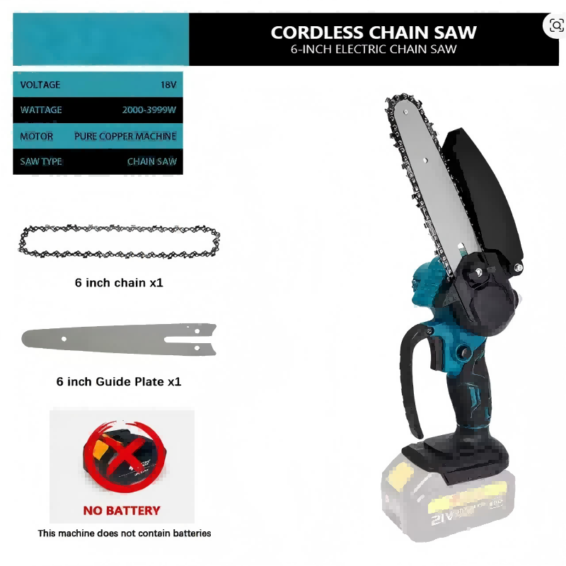 1700 tr/min 6 pouces Mini Li-I - Mini Electric Chainsaw 6 Inch avis et prix