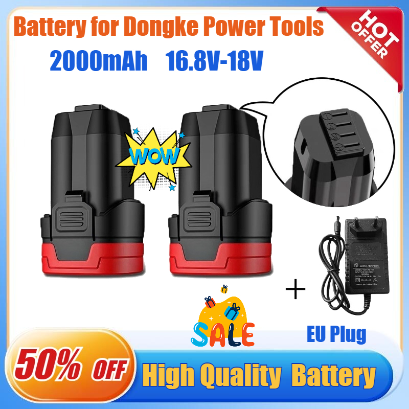 Batterie 16.8V/18V 2.0Ah pour  - Brushless Cordless Electric Drill 18V avis et prix