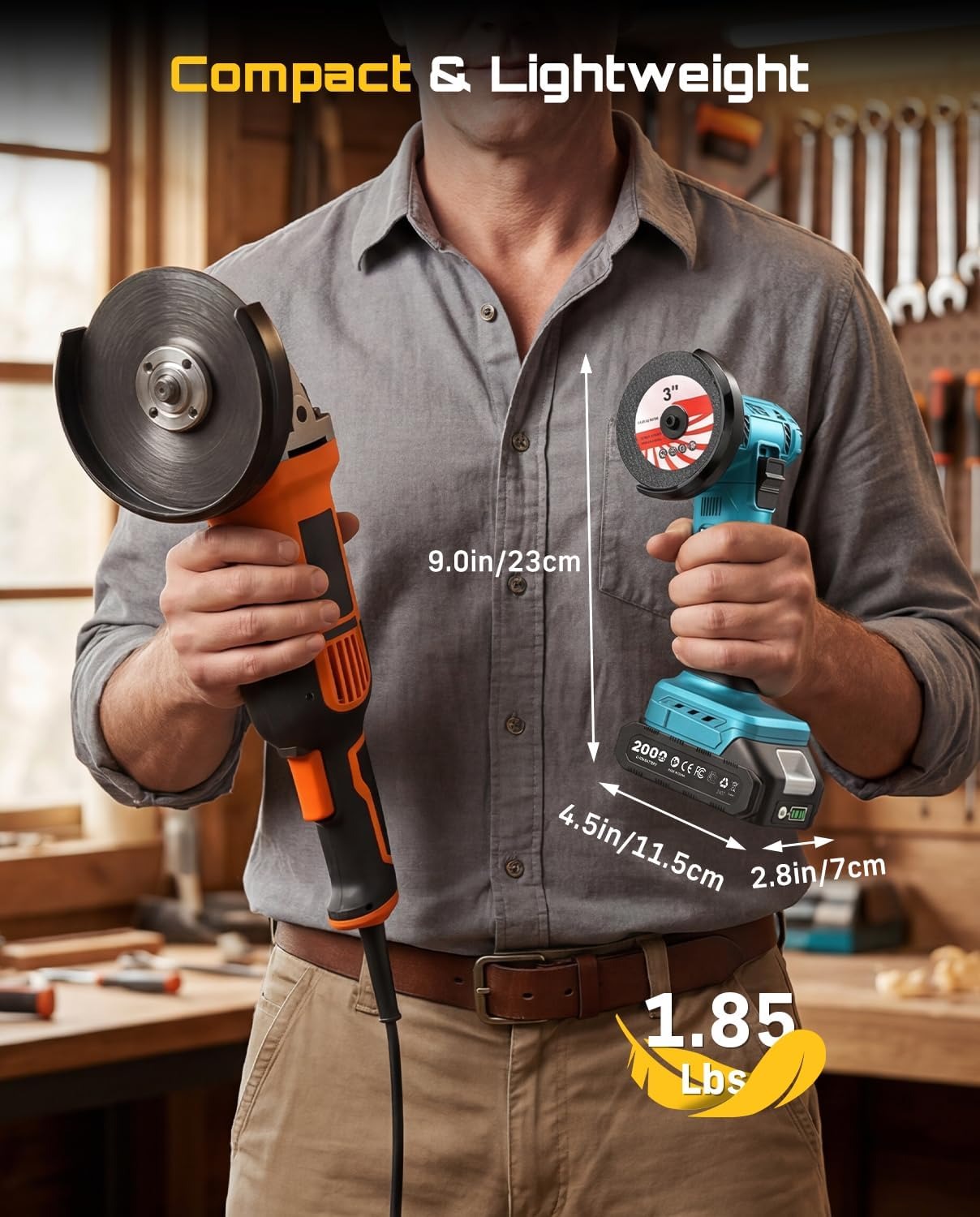 Mini-meuleuse d'angle sans fil - Brushless Angle Grinder Battery Powered avis et prix