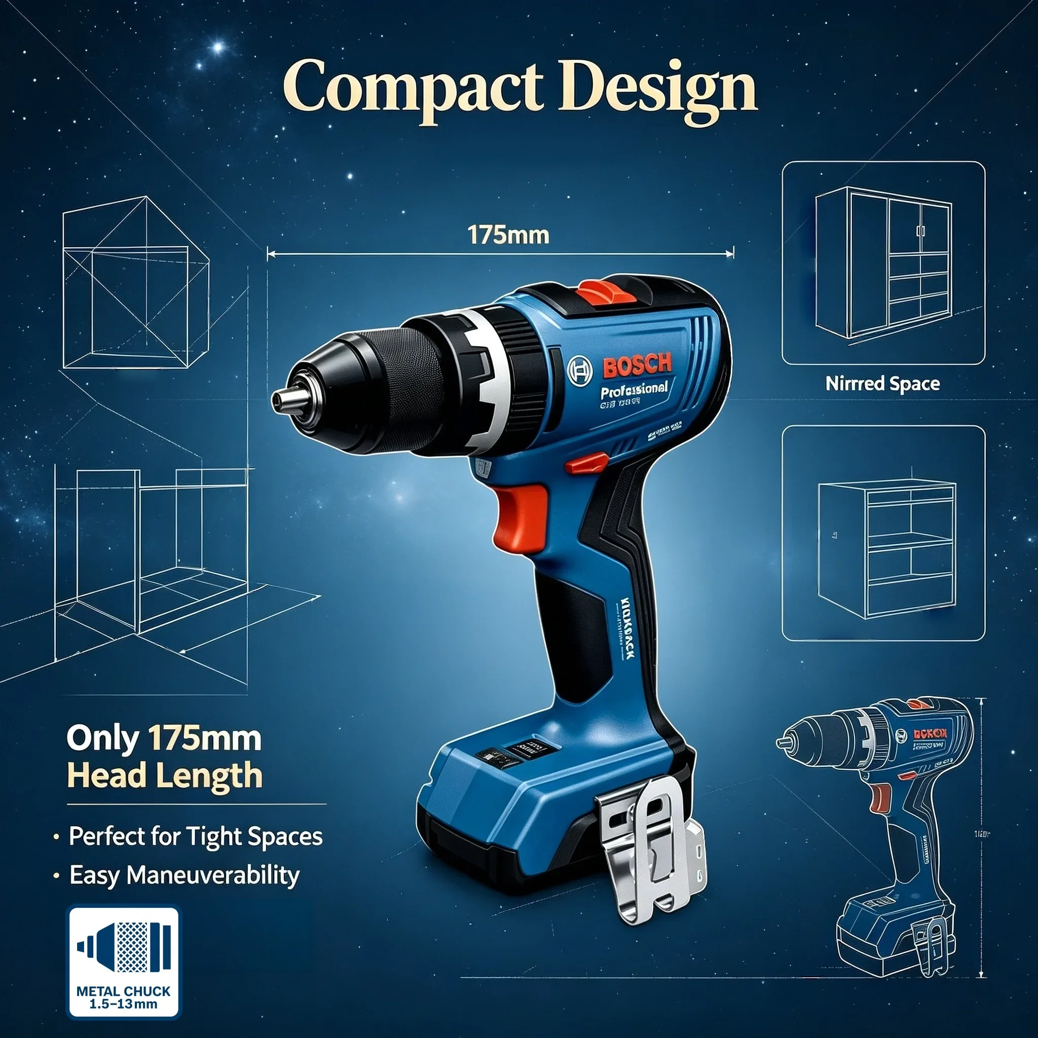 Perceuse-visseuse sans fil san - Brushless Cordless Electric Drill 18V avis et prix