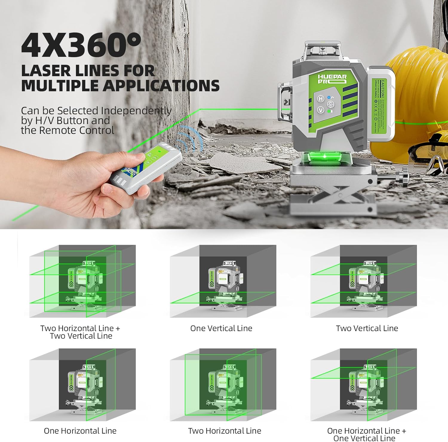 Huepar – niveau Laser professi - Laser Level 16 Lines 4D Green avis et prix